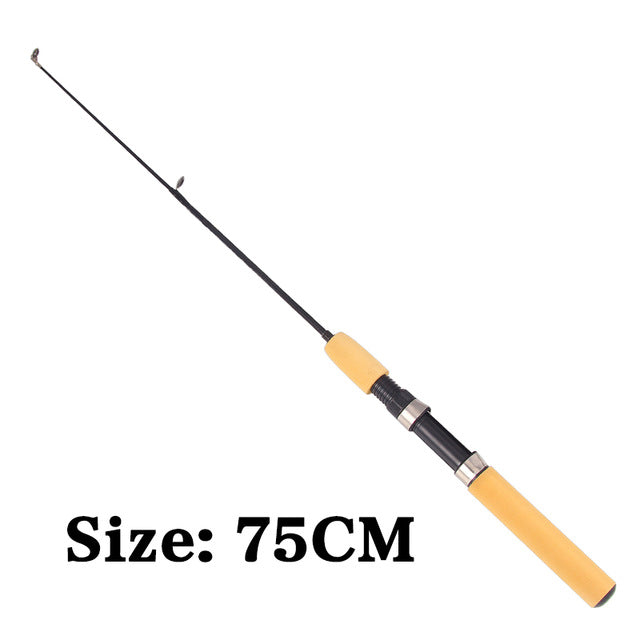 Rod With Mini Spinning Casting Wheel