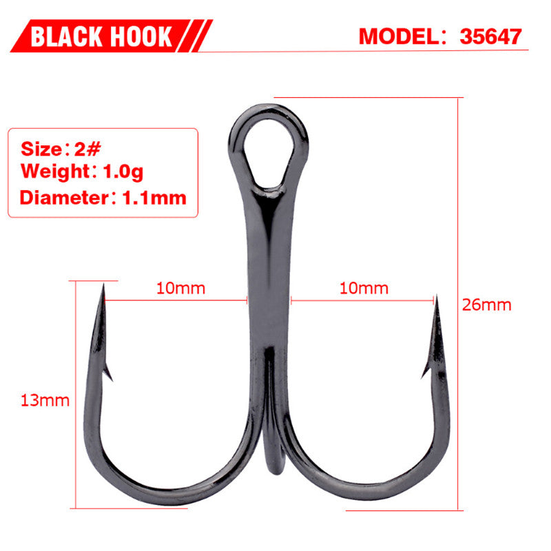 Black Fishing Hook