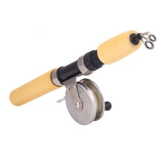 Rod With Mini Spinning Casting Wheel